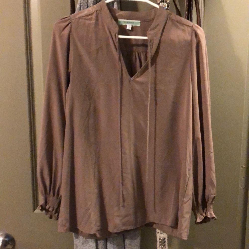 Tan dress top